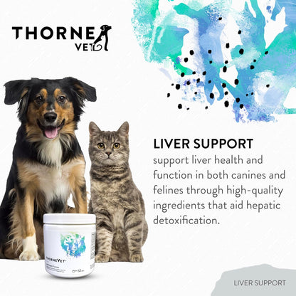 ThorneVET Liver Support Powder – Liver Support for Small Animals: Dogs & Cats, 90 Scoops