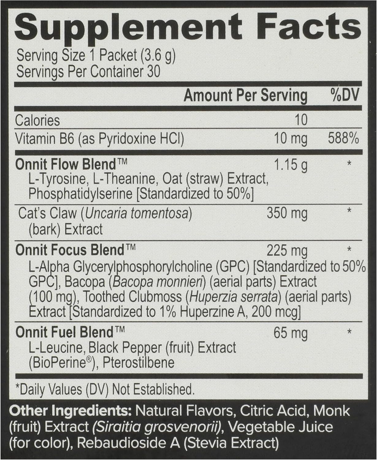 Onnit Labs Alpha Brain Instant Peach, 3.7 g - görsel 4
