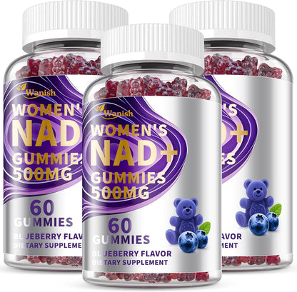 Wanish Liposomal NAD Liquid Supplement – 500 mg NAD Nicotinamide for Energy and Cell Regeneration, Vegan, Sugar-free, 60 ml