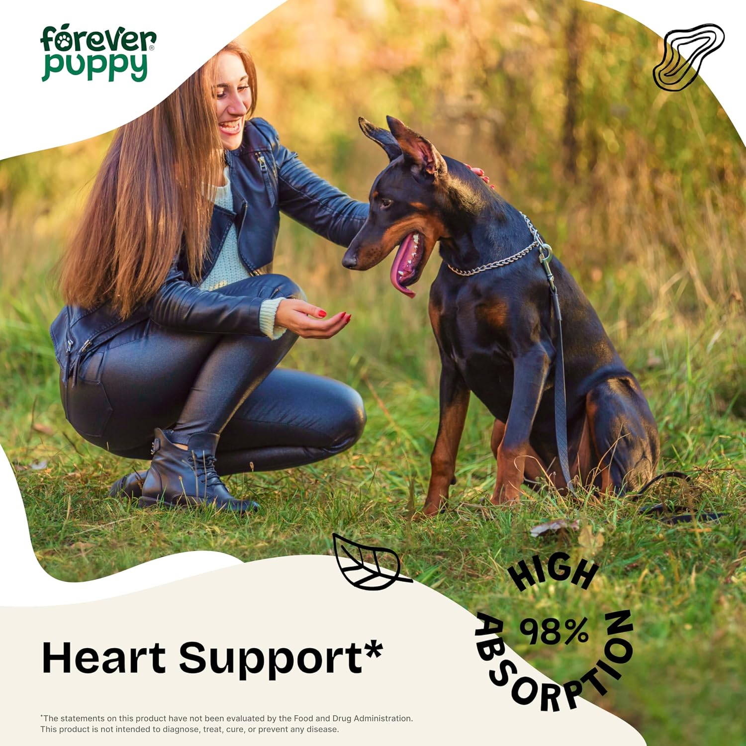 Forever Puppy Hawthorn Berry Drops for Dogs - Antioxidant Support Tincture for Cardiovascular Health - 57 ml - görsel 2