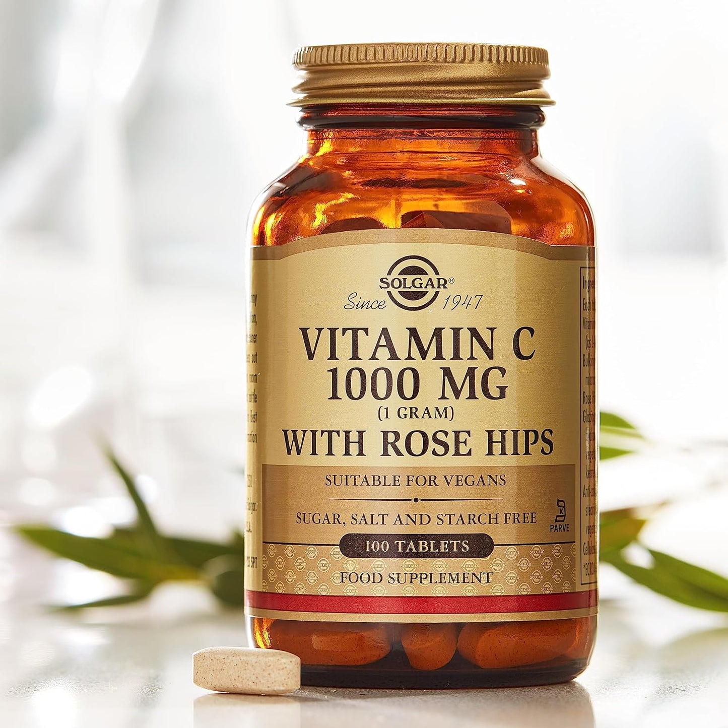 Solgar Vitamin C 1000 mg with Rose Hips, 250 Tablets - görsel 4