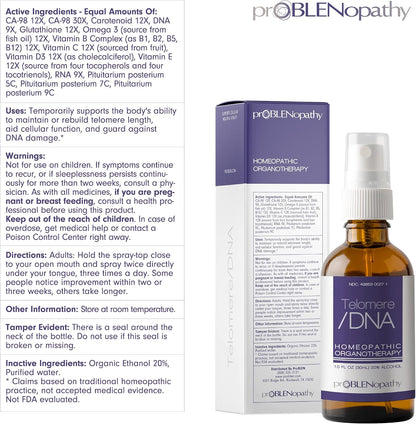 proBLENopathy Telomere Lengthening Supplement Liquid Oral Spray – 30-Day Supply, 30 ml