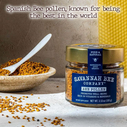 Bee Pollen Supplement by Savannah Bee – Rich in Vitamins and Minerals – 100% Natural and Raw – A Source of Antioxidants