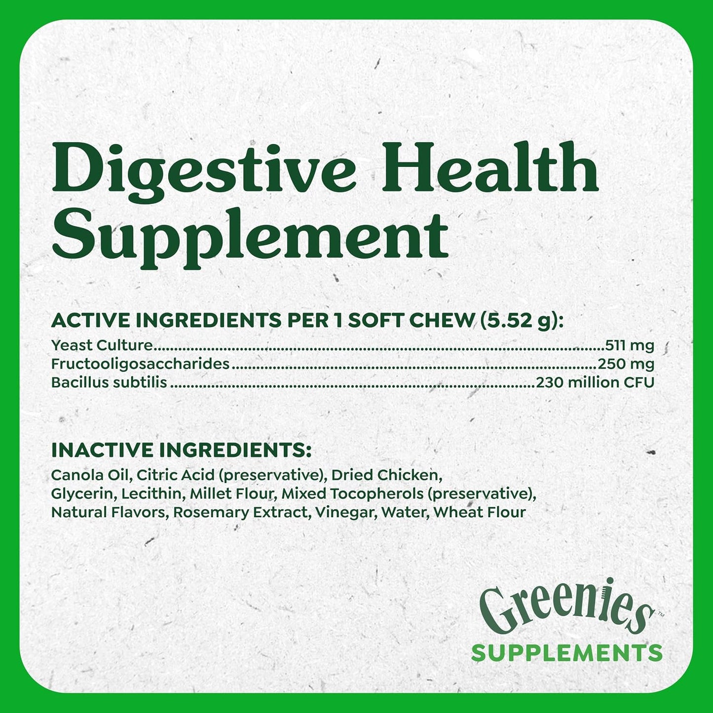 Greenies Digestive Health Probiotic Dog Chews, Chicken Flavour, 40 Chews - görsel 6