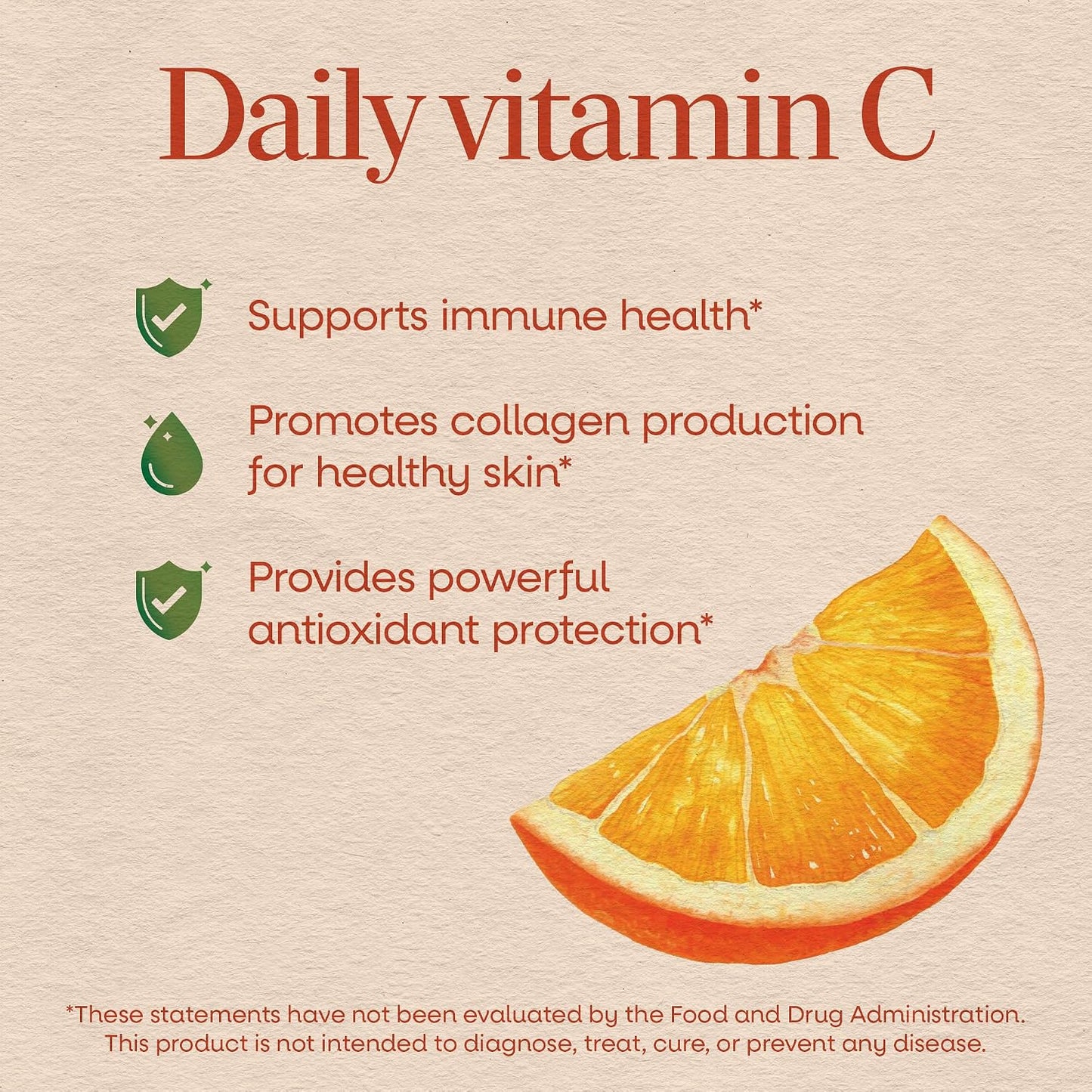 Nature's Way Vitamin C Gummies – 250 mg per Serving, High Potency Immune Support, Orange Flavoured, 120 Gummies - görsel 3