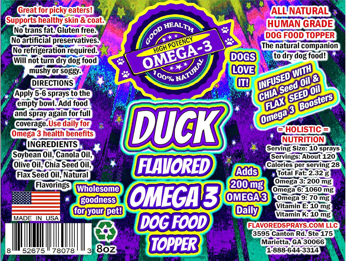 Duck Flavoured Omega 3 Dog Food Topper – Made with Human Grade Edible Oils, No Artificial Ingredients - görsel 3