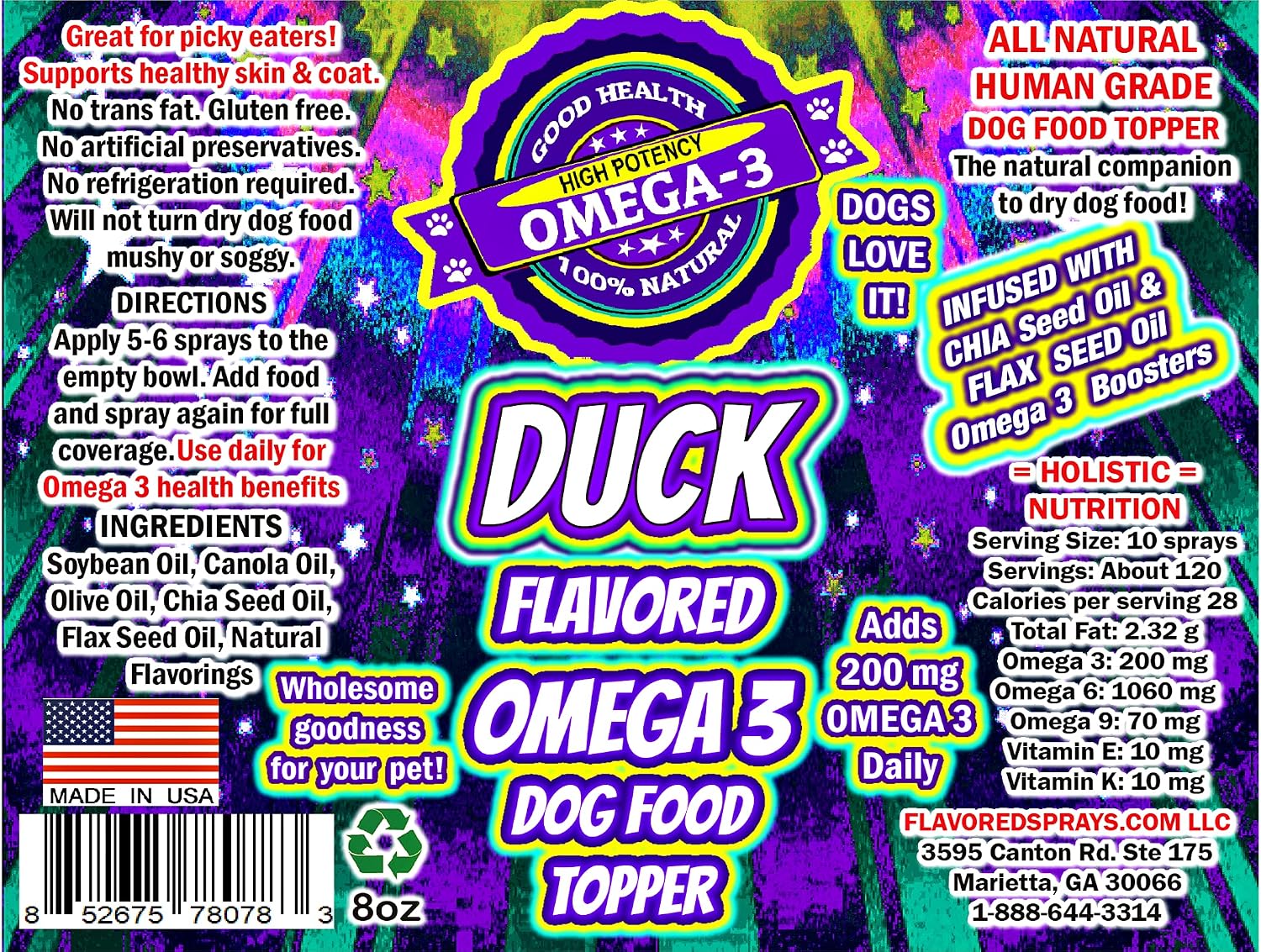Duck Flavoured Omega 3 Dog Food Topper – Made with Human Grade Edible Oils, No Artificial Ingredients - görsel 3