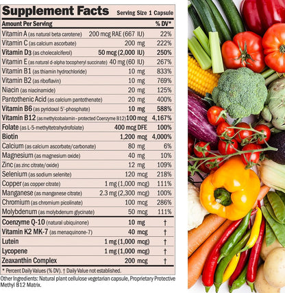 ANDREW LESSMAN Essential-1 nuonce max Multivitamin - 360 Small Capsules - High Potency, No Additives, Once Daily