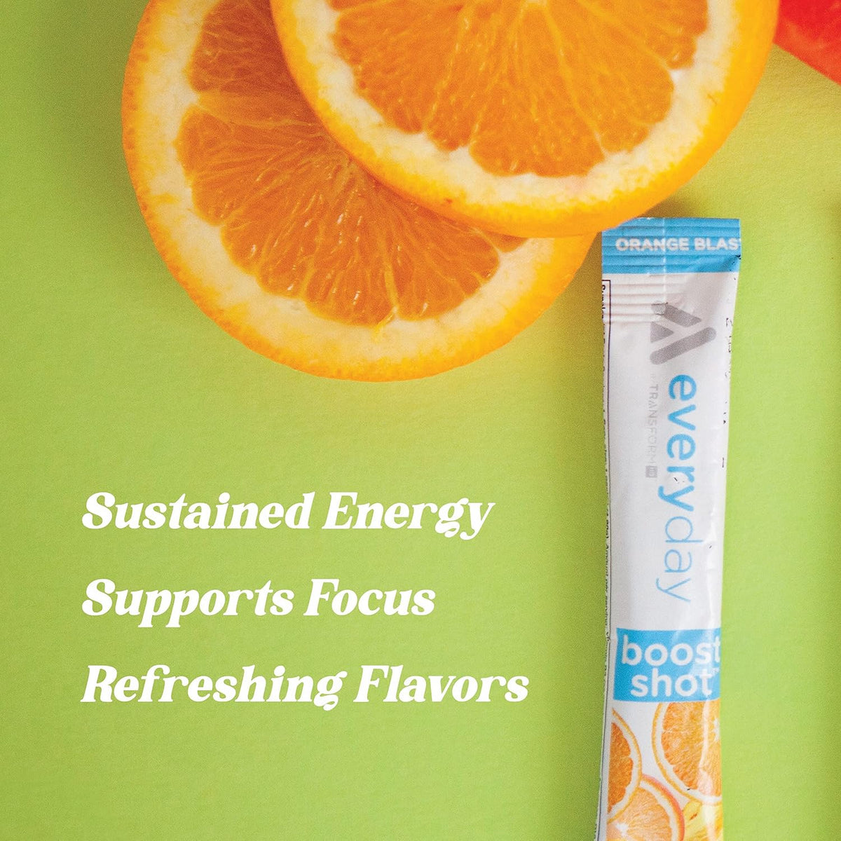 TransformHQ Boost Shot Powder Drink Stick Packets, Rocket Pop, 7 Pack, Energy Supplements for Women & Men, with Caffeine, Vitamin B12, B9, B6 & B3 - görsel 4