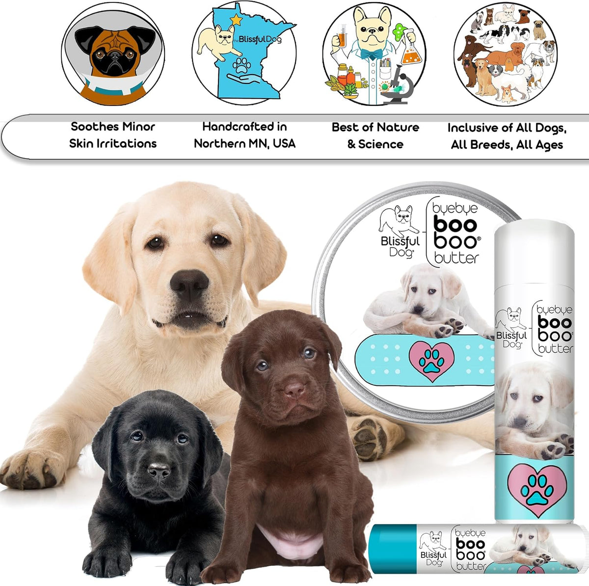 The Blissful Dog 1 oz TIN Labrador Retriever Booboo Butter - görsel 6