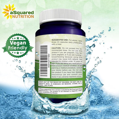 aSquared Nutrition Red Yeast Rice 1800mg - Food Supplement Vegan Capsules to Help Maintain Normal Cholesterol Levels - 180 Veggie Capsules