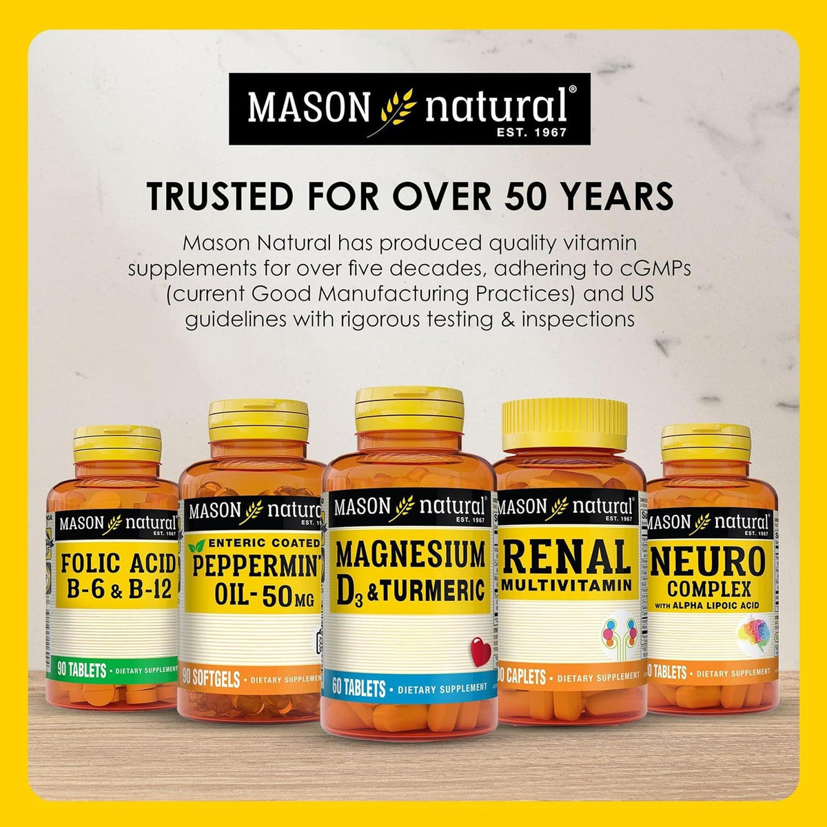 MASON NATURAL Vitamin D3 125 mcg (5000 IU) Softgels, 50 Count (Pack of 3) - görsel 7