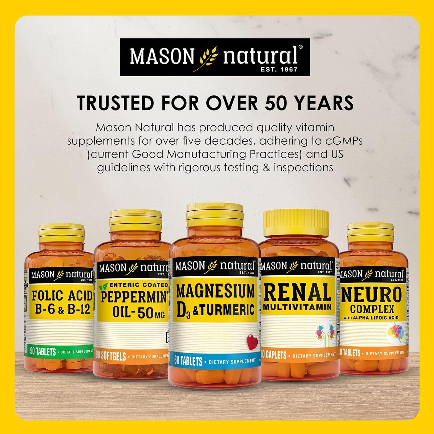 MASON NATURAL Vitamin D3 125 mcg (5000 IU) Softgels, 50 Count (Pack of 3) - görsel 7