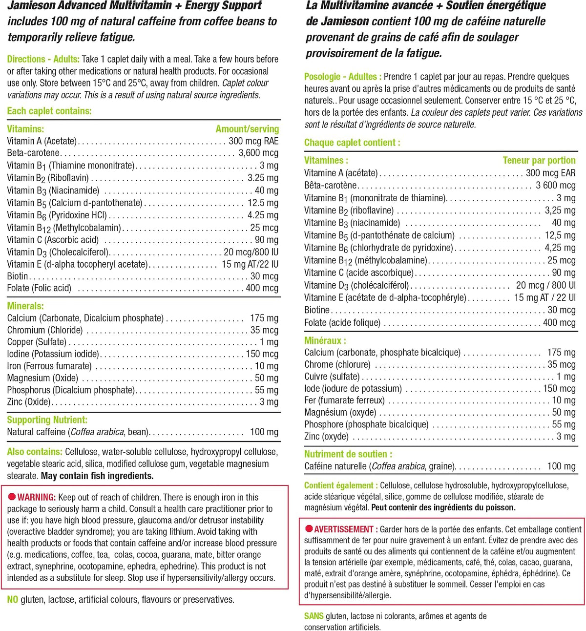 Jamieson Advanced Multi + Energy Support, 90 Caplets - görsel 6