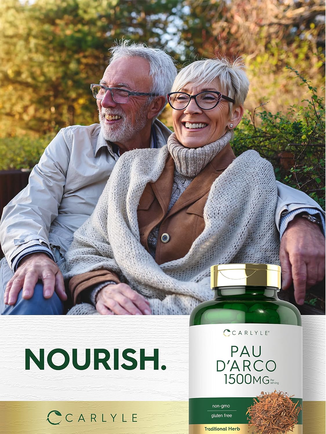 Carlyle Pau D'Arco Capsules | 1500mg | 180 Count | Herbal Supplement - görsel 6