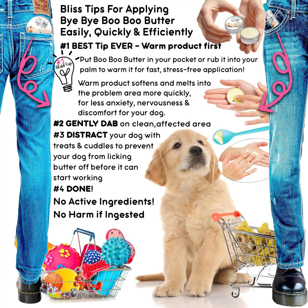 The Blissful Dog Boo Boo Butter, 16oz - görsel 7