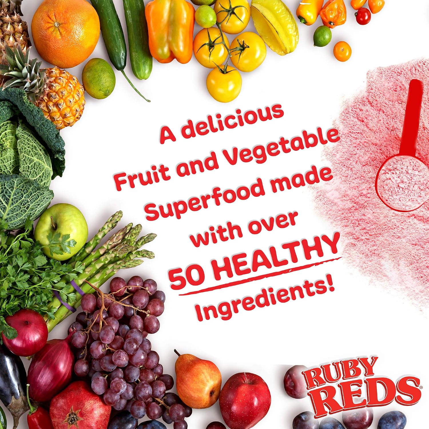 New Vitality Ruby Reds - Superfood Powder, 312 g (30 Servings) - görsel 2