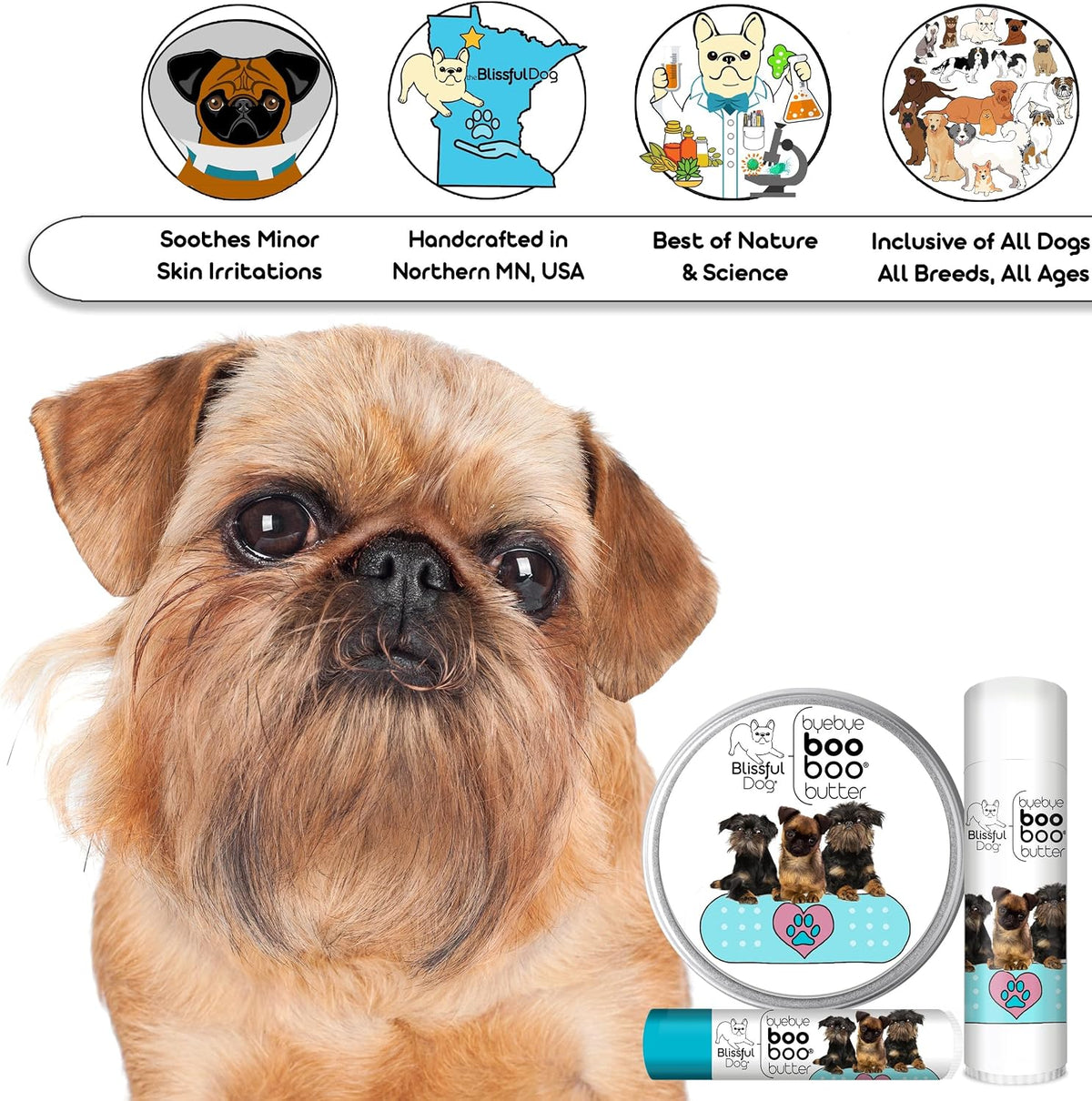 The Blissful Dog Brussels Griffon Boo Boo Butter, 14 g - görsel 6