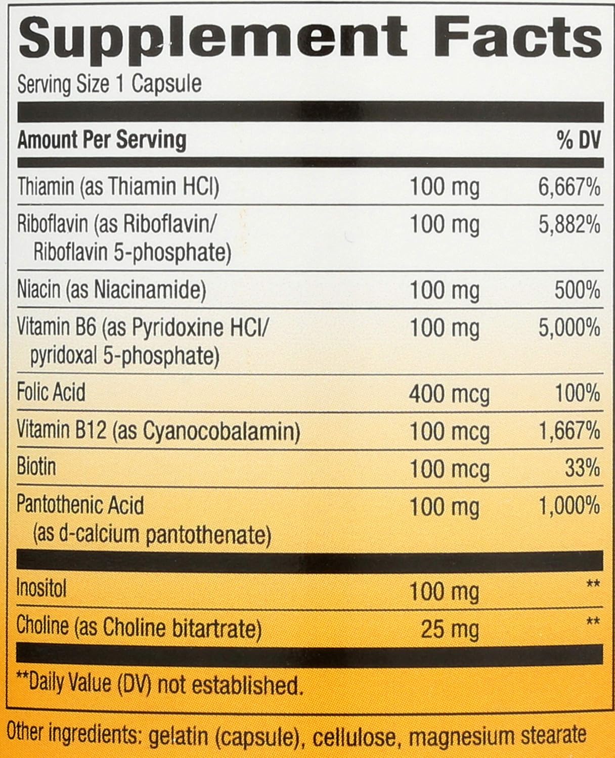 Nature's Way Vitamin B-100 Complex - görsel 3