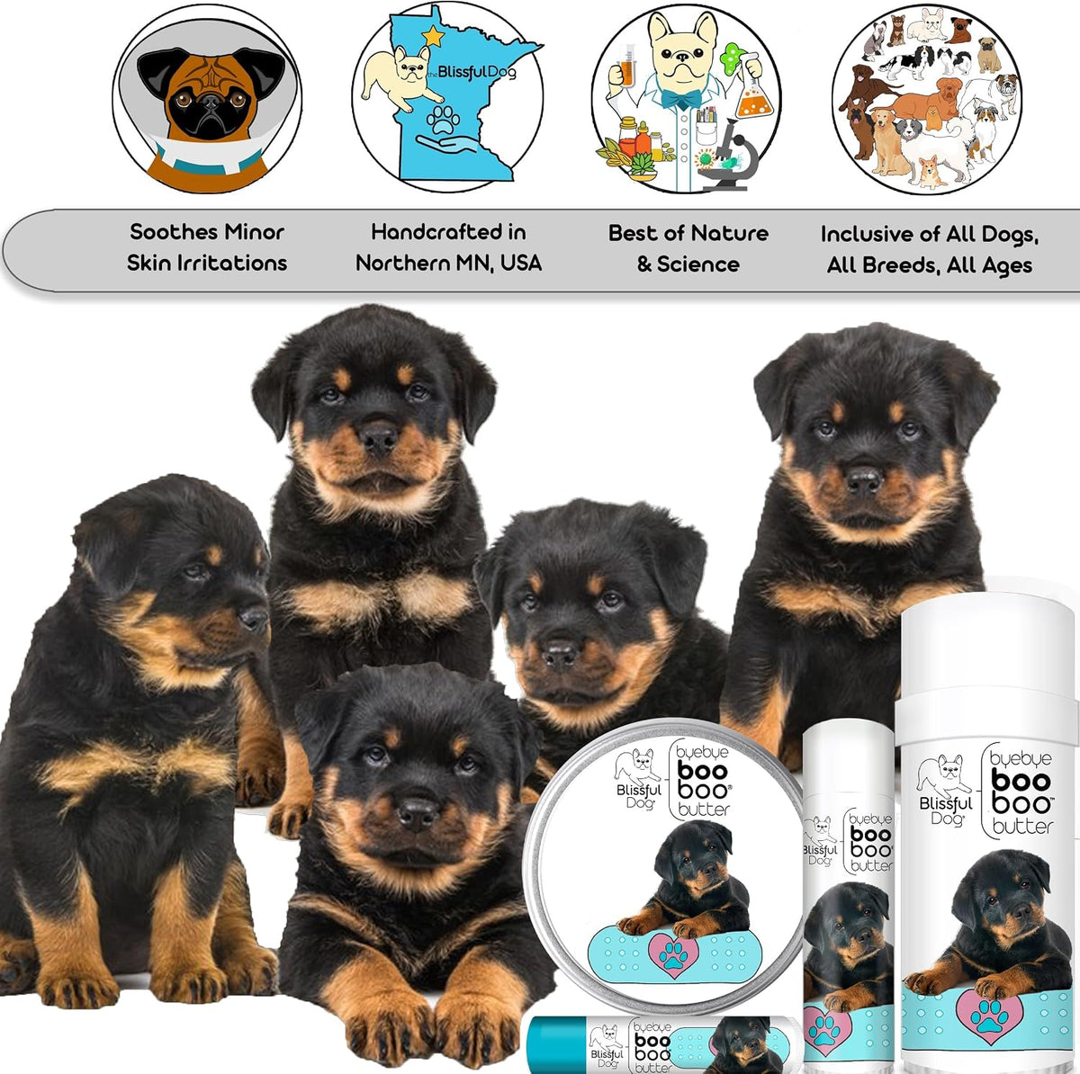 The Blissful Dog .50 oz Tube Rottweiler Booboo Butter - görsel 5