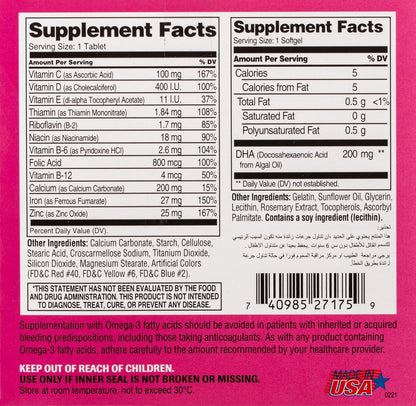21st Century Antenatal Multivitamin + DHA 60 Tablets and 60 Softgels Kit