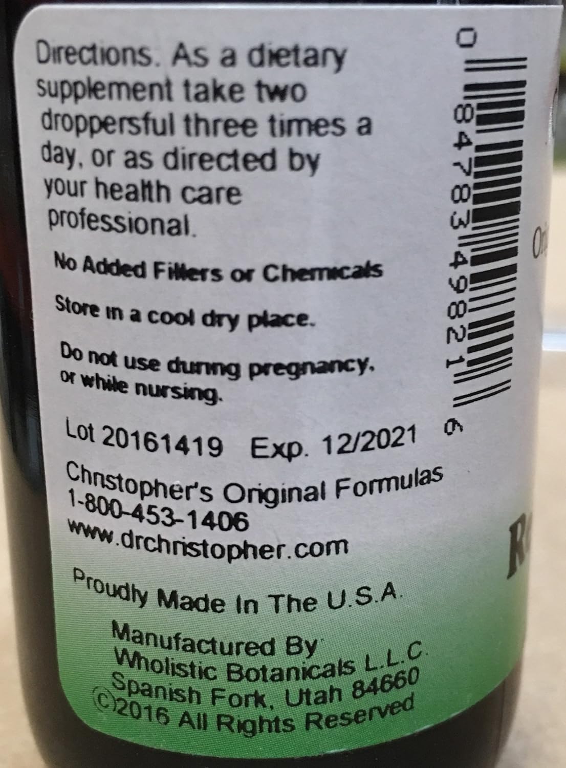 Christopher's Original Formulae Female Reproductive Formula, 60 ml Liquid - görsel 2