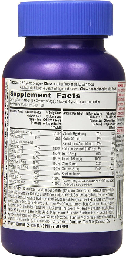 Flintstones Children's Complete Multivitamin Chewable Tablets, 150 Count