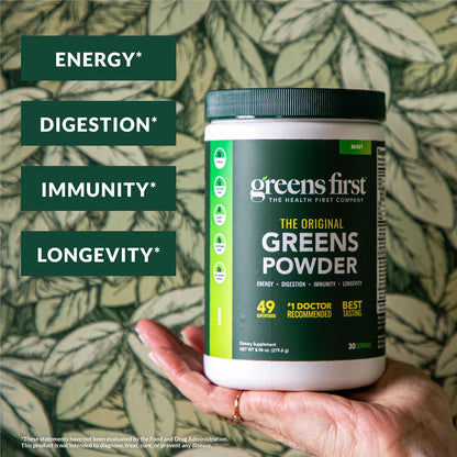 Greens First The Original Greens Powder - Mint, 30 Servings