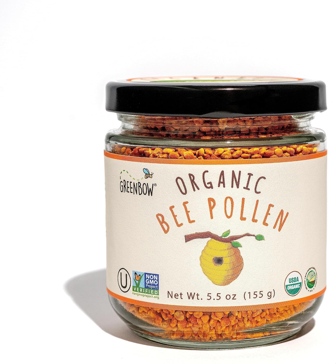 Greenbow Organic Bee Pollen - 100% Certified Organic Superfood, 155g - görsel 1