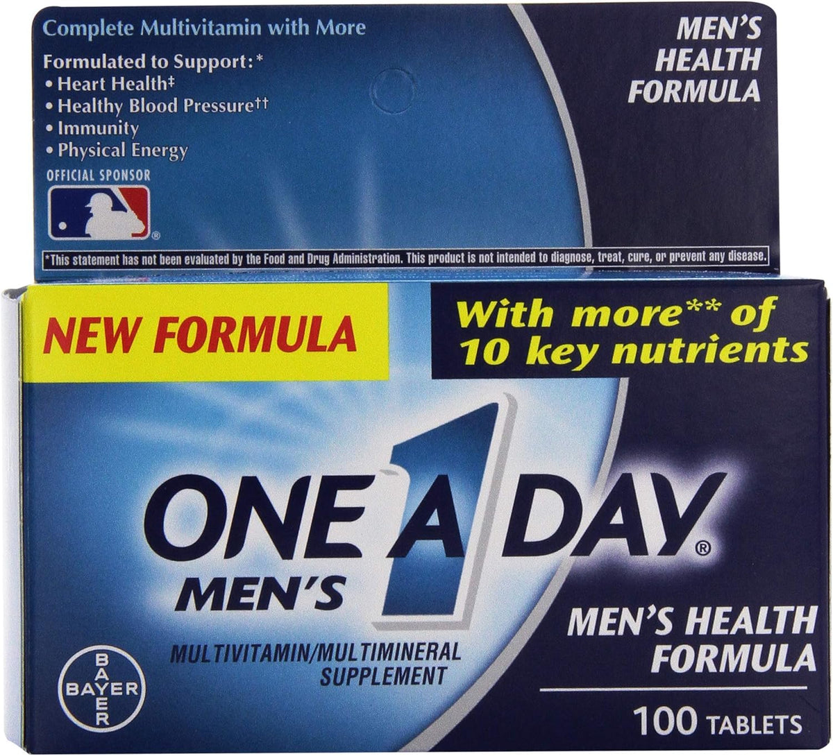 One-A-Day Men's Health Formula Multivitamin, 100 Tablets - görsel 1