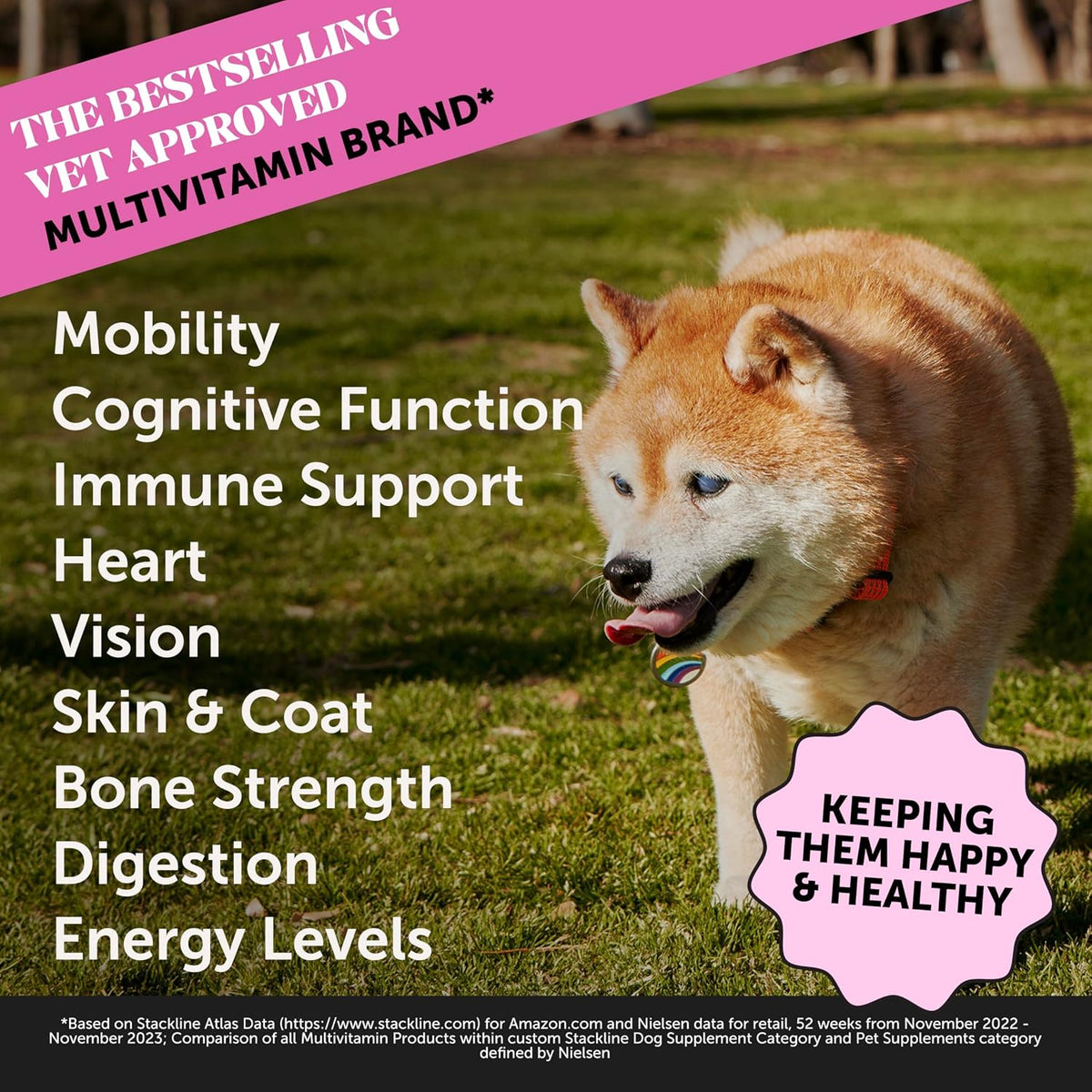 Pet Honesty Senior Dog Multivitamin for Ageing Dogs - Joint, Digestive, Skin Support - Duck, 90 Chews - görsel 2