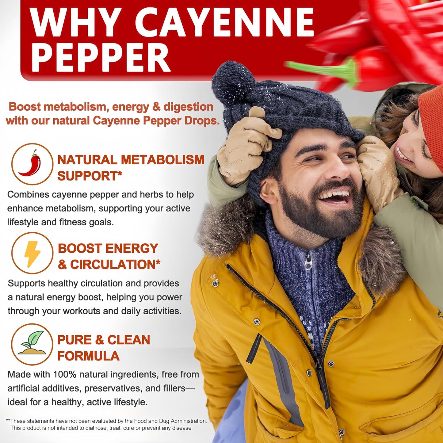 Cayenne Pepper Drops - 6-in-1 High Absorption Liquid Supplement - görsel 2