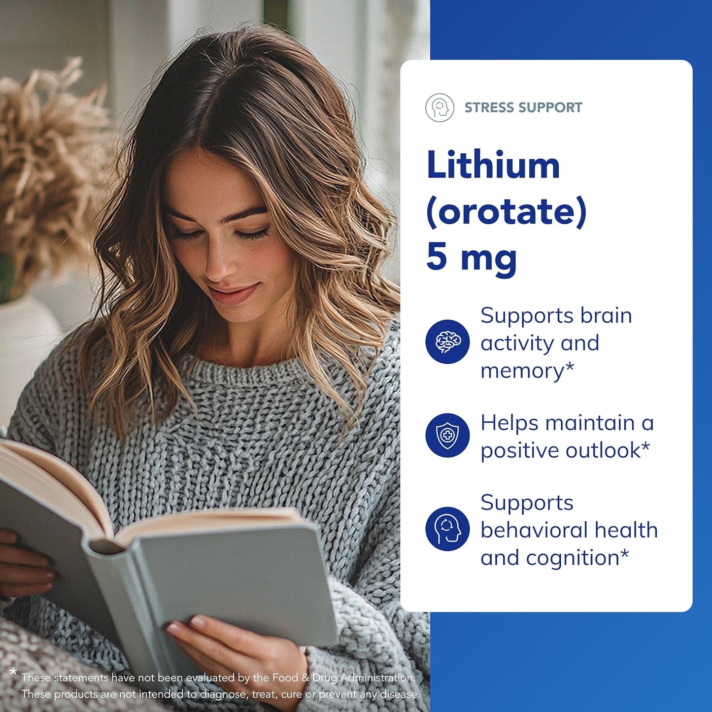 Pure Encapsulations Lithium Orotate 5 mg with N-Acetyl-L-Cysteine – Brain Support Supplement – 90 Capsules - görsel 3