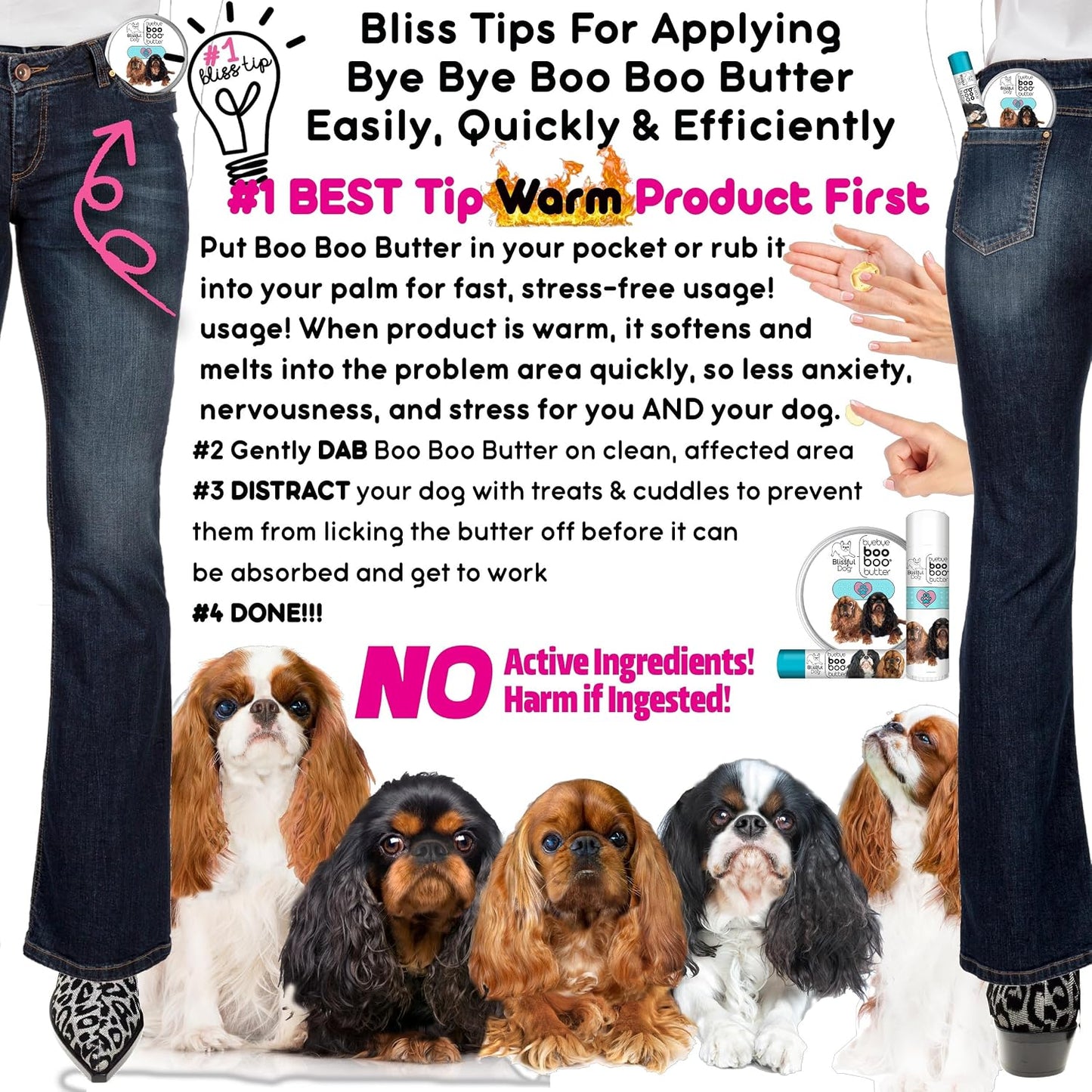 The Blissful Dog BB-ETS-16OZ English Toy Spaniel Boo Butter, 16 oz. - görsel 7