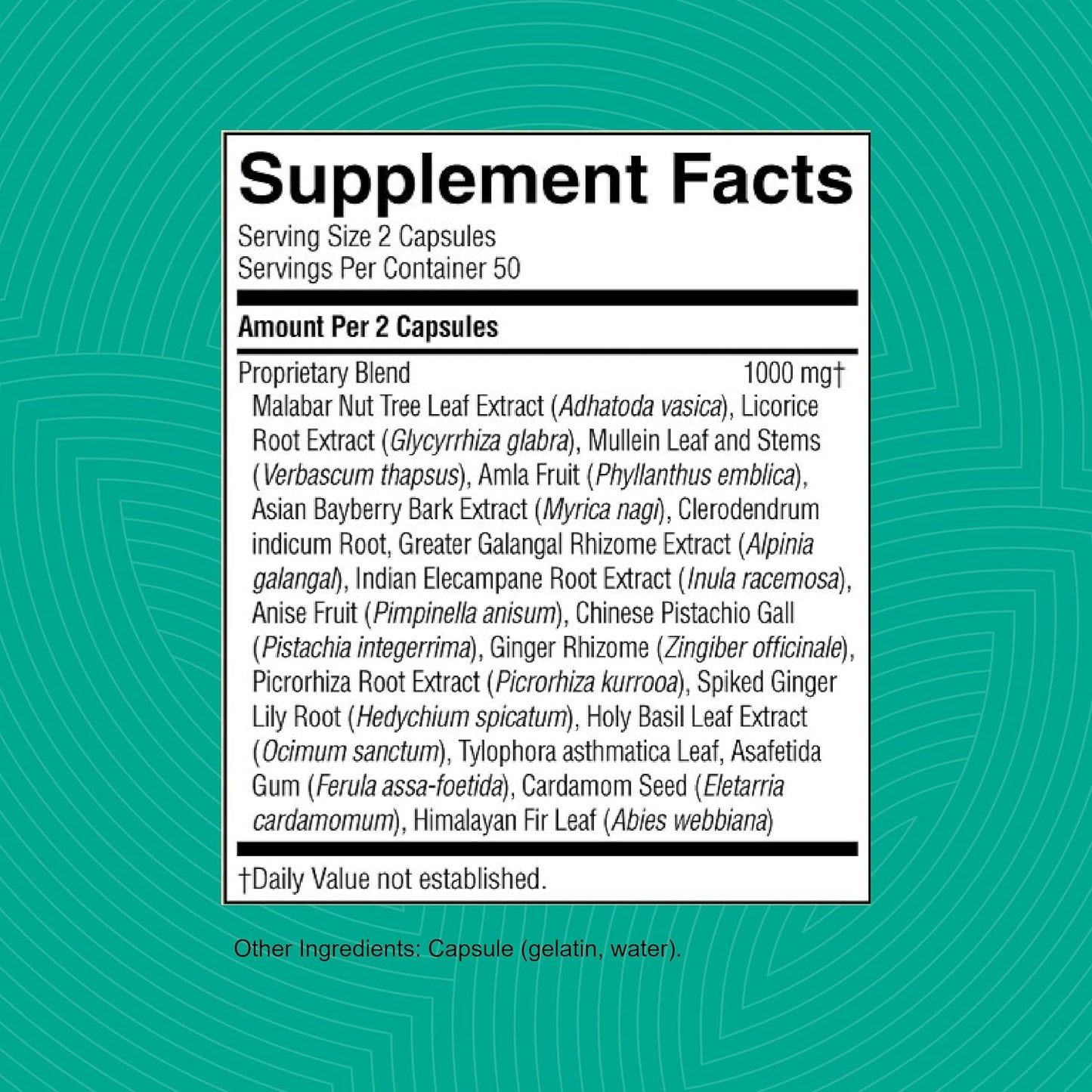 Nature's Sunshine Bronchial Formula – 100 Capsules - görsel 3