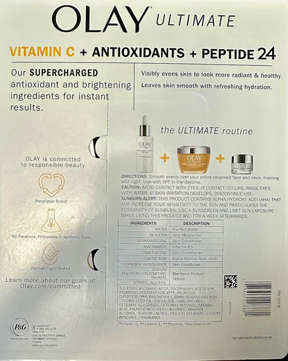 Olay Ultimate Vitamin C + Antioxidants + Peptide Twenty Four (Twin Pack)