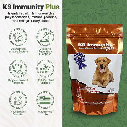 Aloha Medicinals K9 Immunity Plus - Immune Support Soft Chews for Dogs Over 70 Pounds (90 Count)