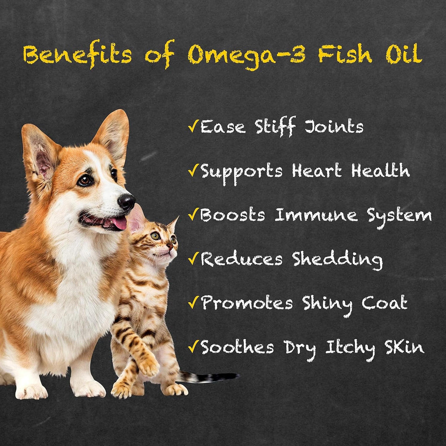 Deluxe Naturals Rich Omega-3 Fish Oil for Dogs & Cats - Wild-Caught EPA DHA Supplement, 473 ml - görsel 5