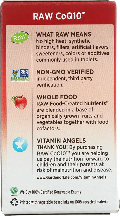 Garden of Life Raw CoQ10, 60 Softgels