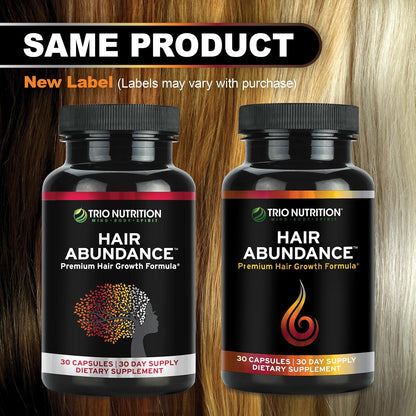TRIO NUTRITION Hair Abundance - Biotin – Selenium: Contributes to normal hair and nail health. – Image 5