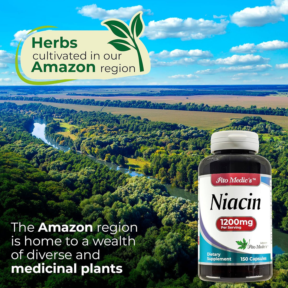 FITO MEDIC'S Lab Niacin Supplement - Vitamin B3, 150 Capsules - görsel 7