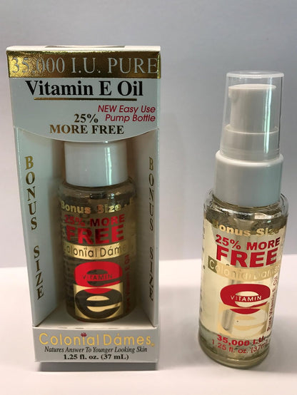 Colonial Dames 35,000 IU Pure Vitamin E Oil - Night-time Skin Therapy