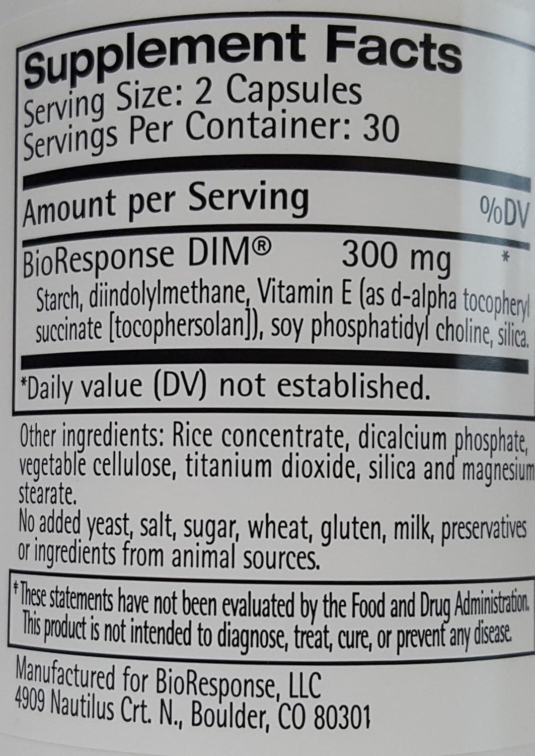 BioResponse DIM - 150 mg (180 Capsules) - görsel 1