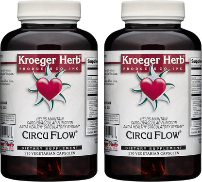 Kroeger Herb Circuflow Capsules (2-Pack, 270 Capsules Each)
