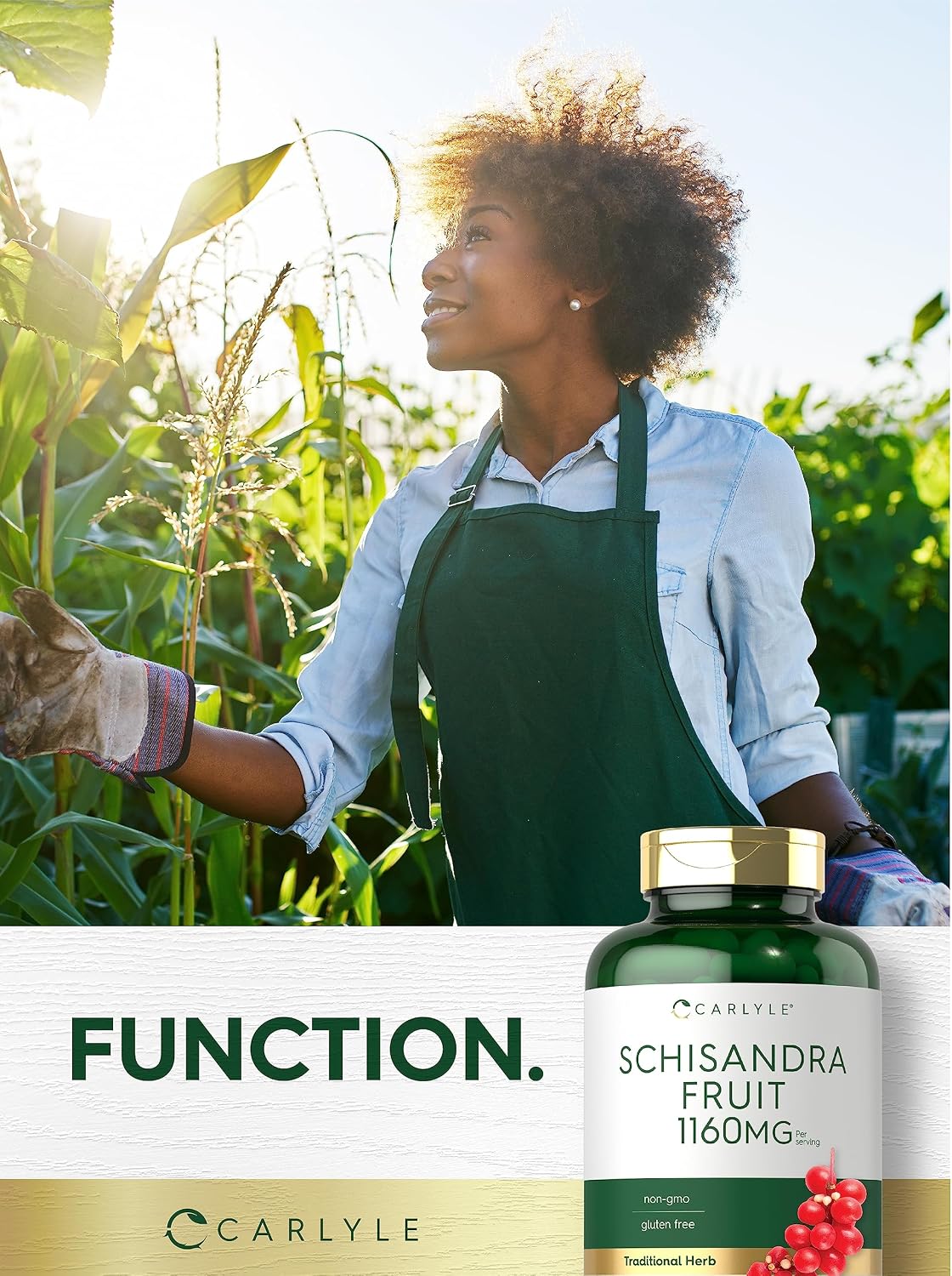 Carlyle Schisandra Supplement 1160 mg | 200 Capsules | Berry Fruit Extract | Non-GMO & Gluten-free - görsel 6