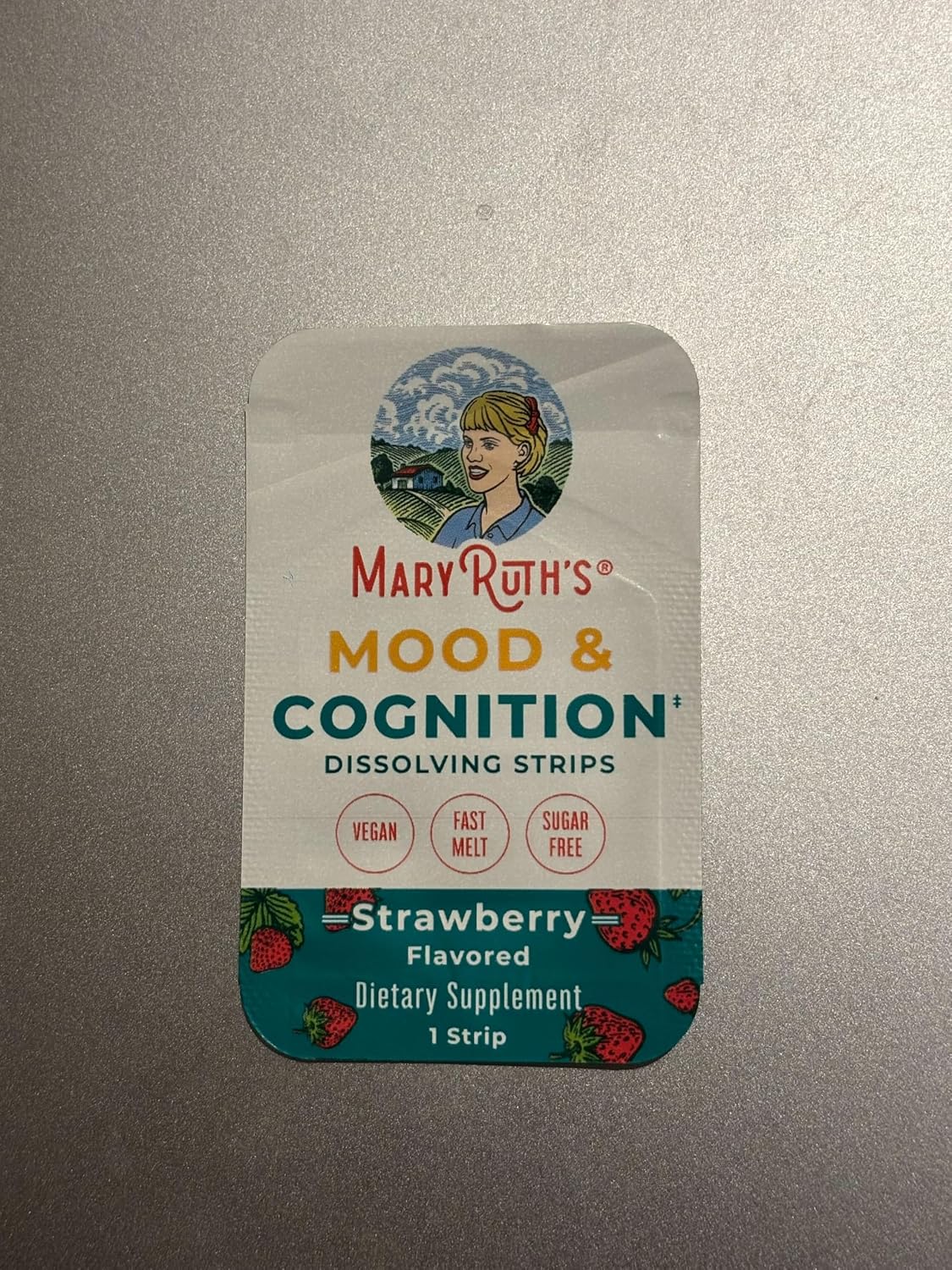 Mood & Cognition Dissolving Strips by MaryRuth's | Vitamin B12 | Vitamin B6 | Saffron | Folate | B Vitamins | Sugar Free | Strawberry Flavour | Vegan | Gluten-free | Dairy-free | 30 Strips - görsel 10