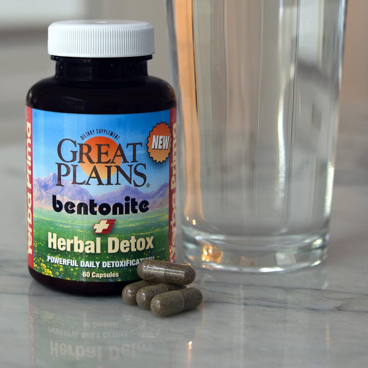 Yerba Prima Bentonite Clay Plus Herbal Detox - 60 Vegetable Capsules - Natural Cleansing Supplement - görsel 7