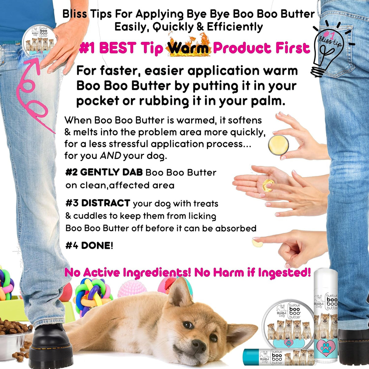 The Blissful Dog 2 oz Tin Shiba Inu Booboo Butter - görsel 6