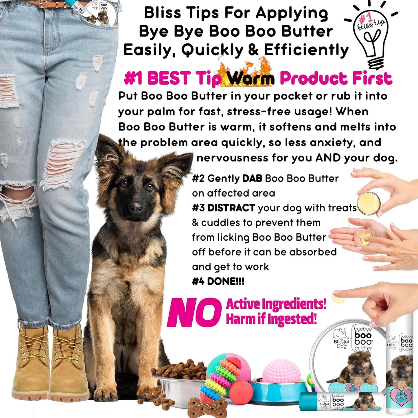 The Blissful Dog 227g Tin German Shepherd Booboo Butter - görsel 7