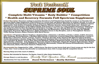 Peak PerformX Multivitamin for Horses with Tribulus, 1420g Powder